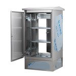 Gabinete de aço inoxidável para estações de telecomunicações