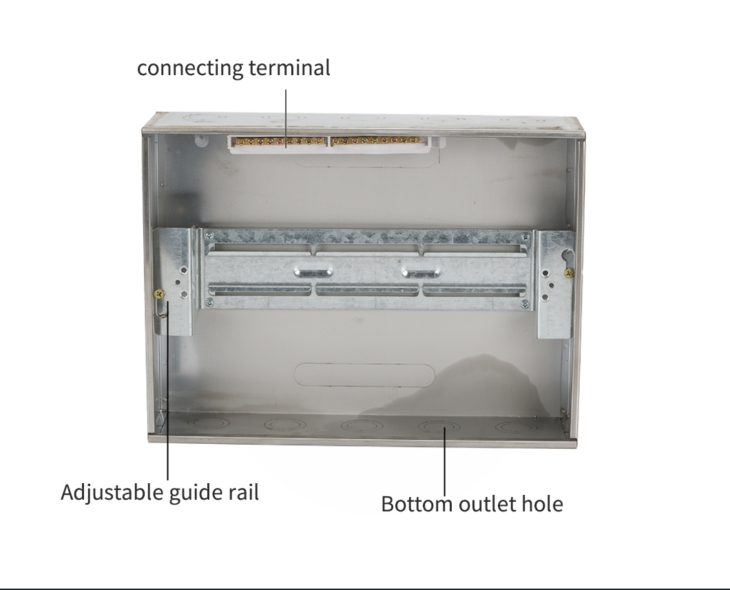 Caixa de embutir em aço inoxidável para sistemas de comutação pneumática.