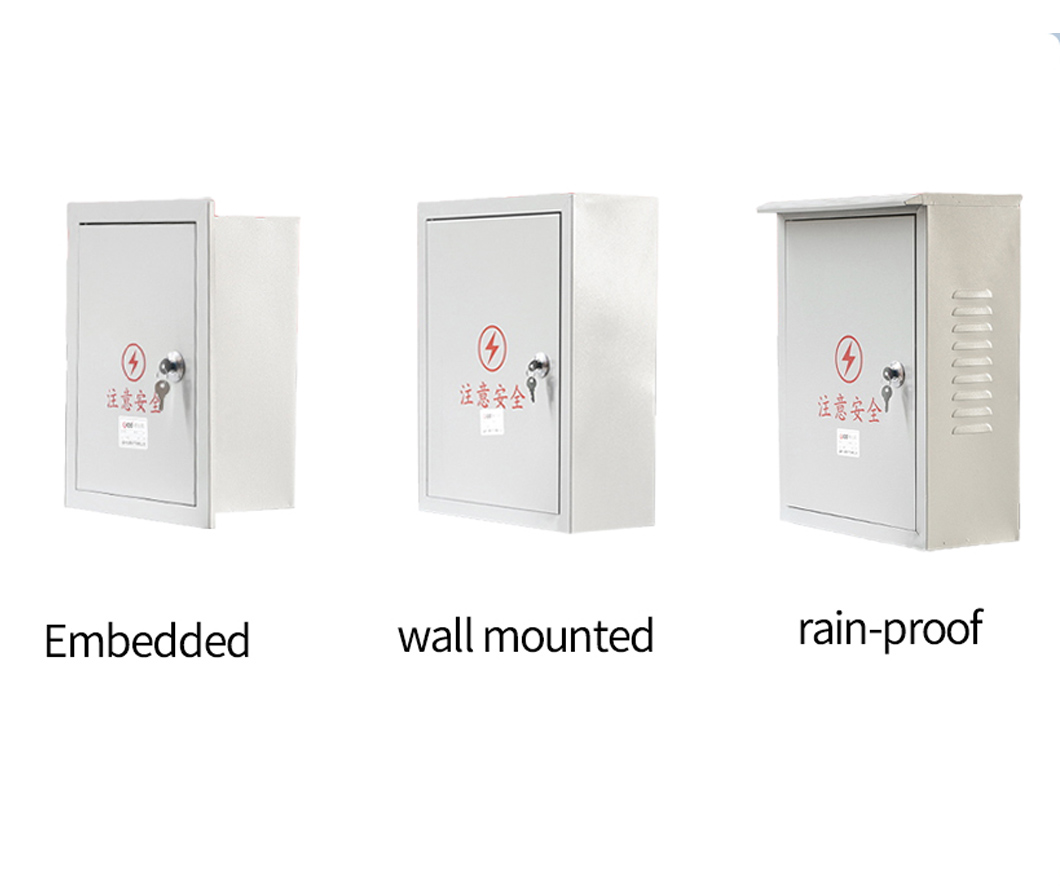 Armário elétrico com painel traseiro removível