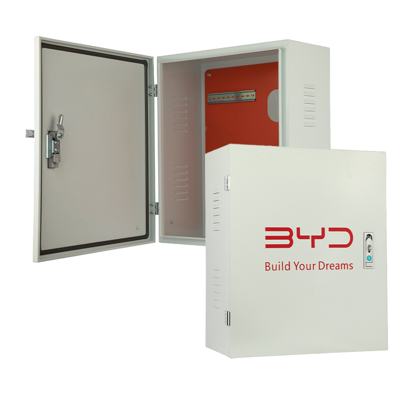 Caixa de carregamento para veículos elétricos com suporte de montagem