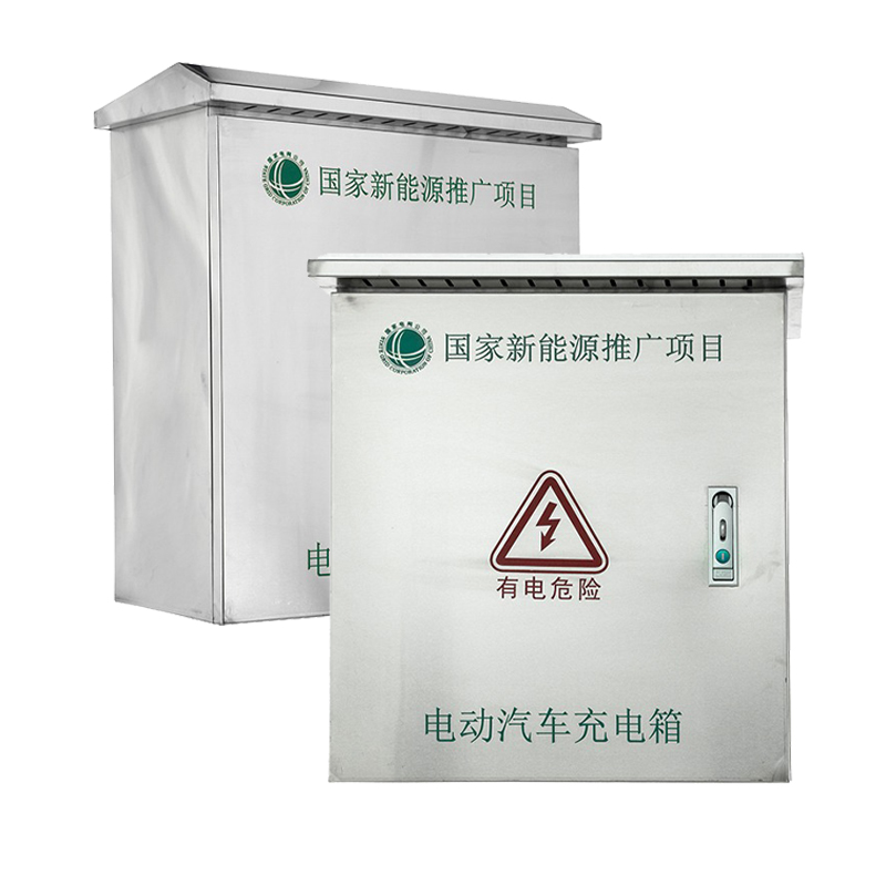 Gabinete de carregador de veículos elétricos independente em aço inoxidável