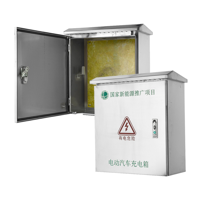 Caixa de carregador de veículos elétricos em aço inoxidável de fácil instalação