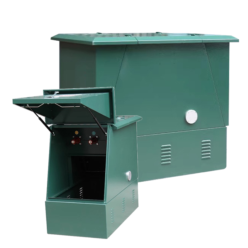 Caixa de junção metálica personalizada para distribuição de energia em ambientes externos de alta tensão.