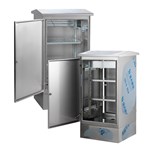 Caixa externa em aço inoxidável para equipamentos Wi-Fi