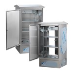 Rack em aço inoxidável com montagem vertical para PDU