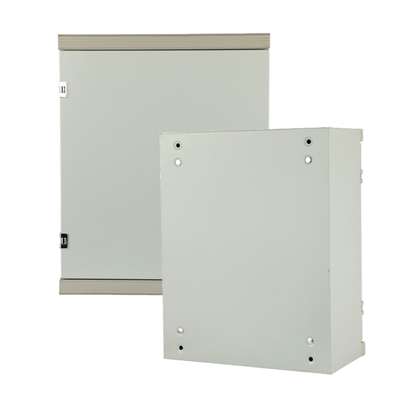 Caixa elétrica com entradas pré-perfuradas em todos os lados.