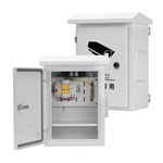 Caixa à prova de intempéries para monitoramento externo