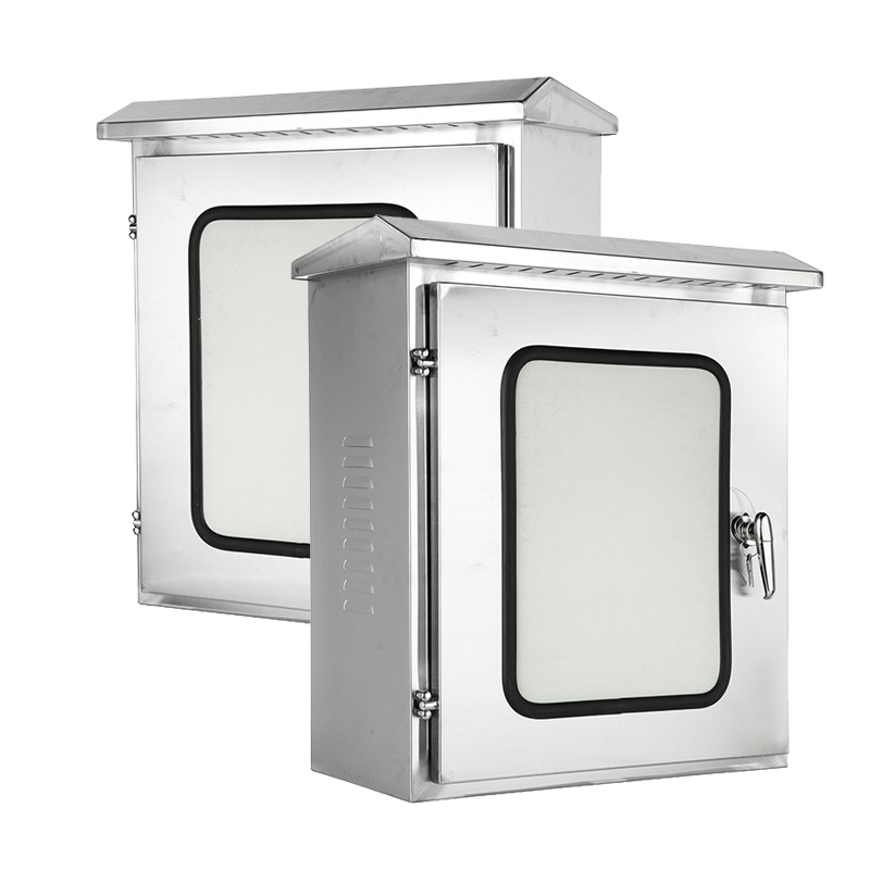 Armário elétrico de aço inoxidável com duas portas