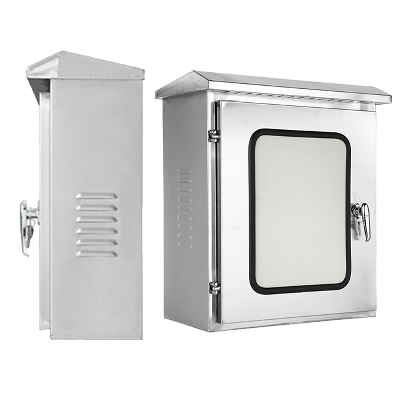 Armário elétrico de aço inoxidável para montagem em superfície