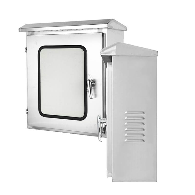 Caixa de distribuição em aço inoxidável com vedação contra intempéries