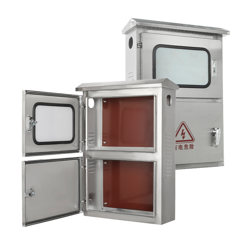 Caixa de parede para painéis fotovoltaicos em aço inoxidável