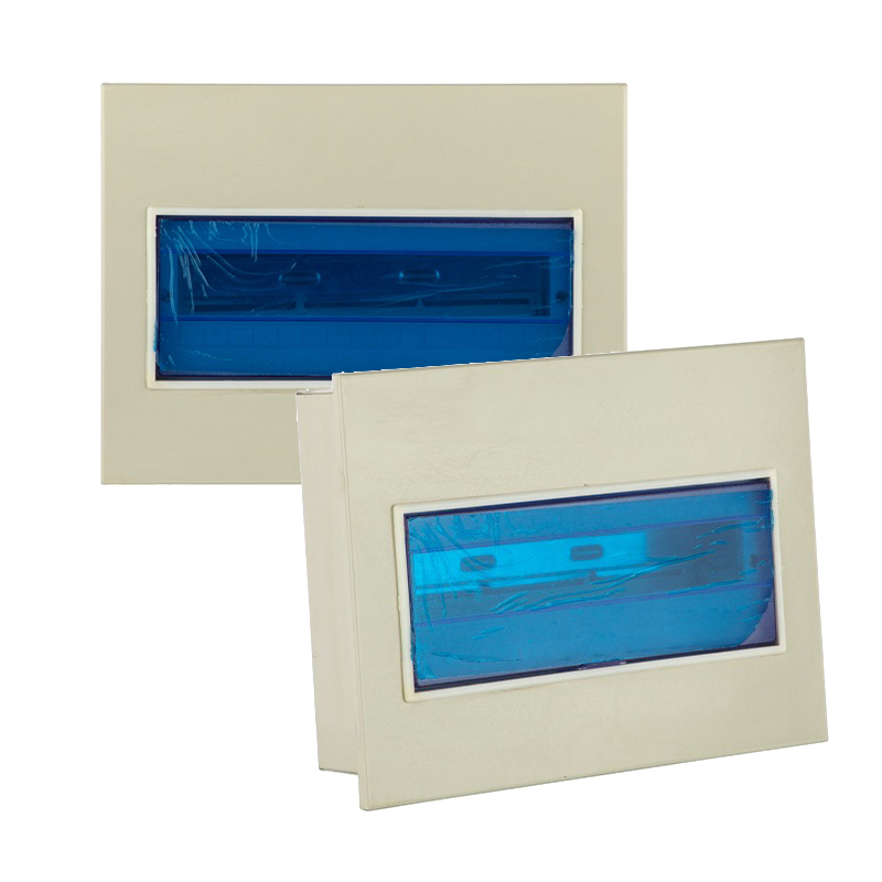 Caixa de disjuntores com múltiplos circuitos