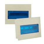 Caixa de disjuntores com múltiplos circuitos