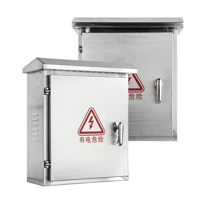 Caixa de aço inoxidável para eletrônicos, para uso externo.