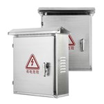 Caixa de aço inoxidável para interruptores e painéis elétricos.