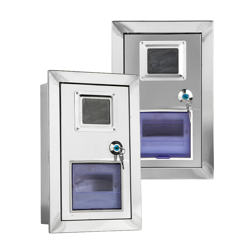 Caixa de embutir em aço inoxidável para medidor trifásico