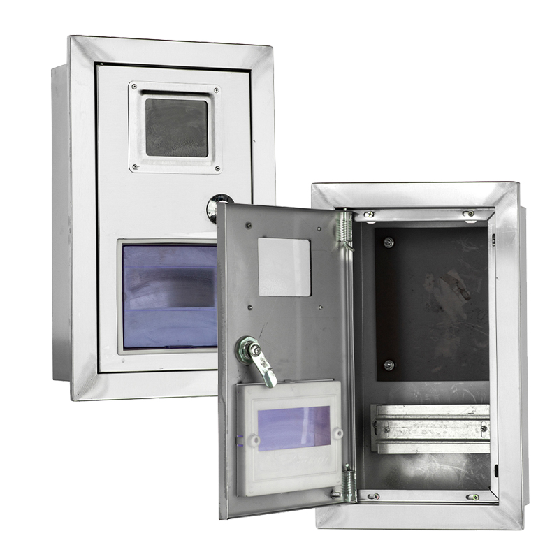 Caixa de junção de parede em aço inoxidável para medidor
