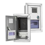 Caixa de medidor elétrico de parede em aço inoxidável