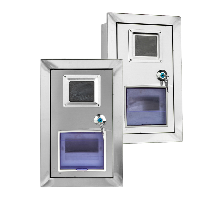 Caixa de embutir em aço inoxidável para medidor de energia elétrica