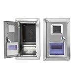 Medidor monofásico de parede em aço inoxidável