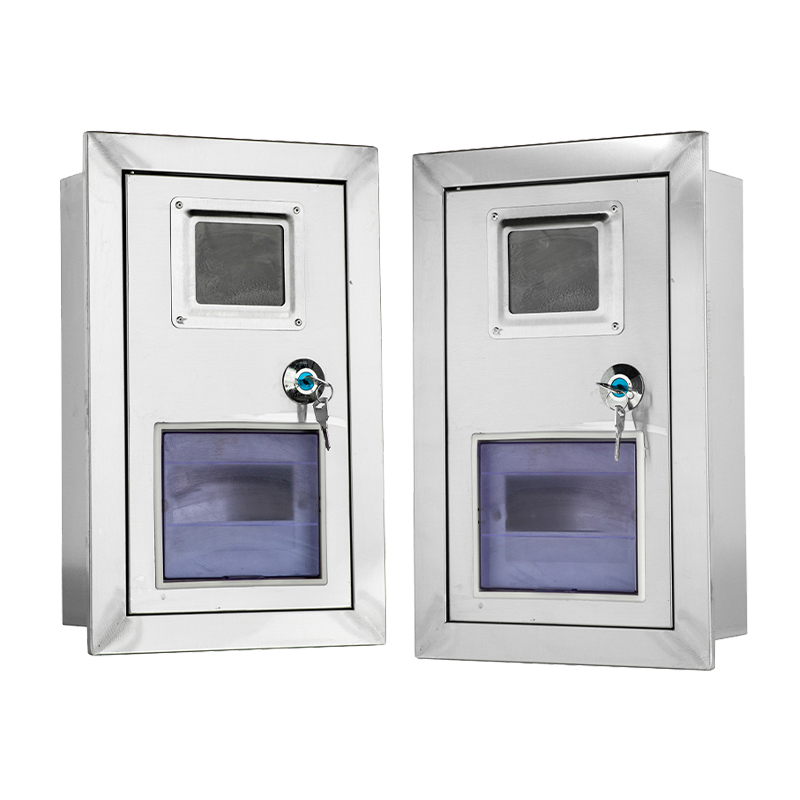 Caixa de medidor de parede em aço inoxidável para uso comercial
