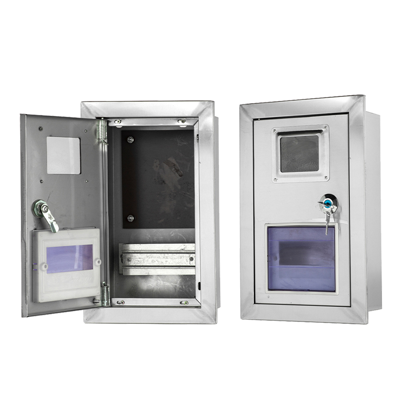 Caixa de medidor de distribuição de aço inoxidável para montagem na parede
