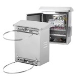 Caixa à prova de intempéries para monitoramento externo