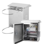 Caixa de monitoramento externo com aterramento